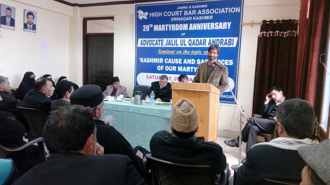 Jalil Andrabi among pioneers of present struggle: Malik